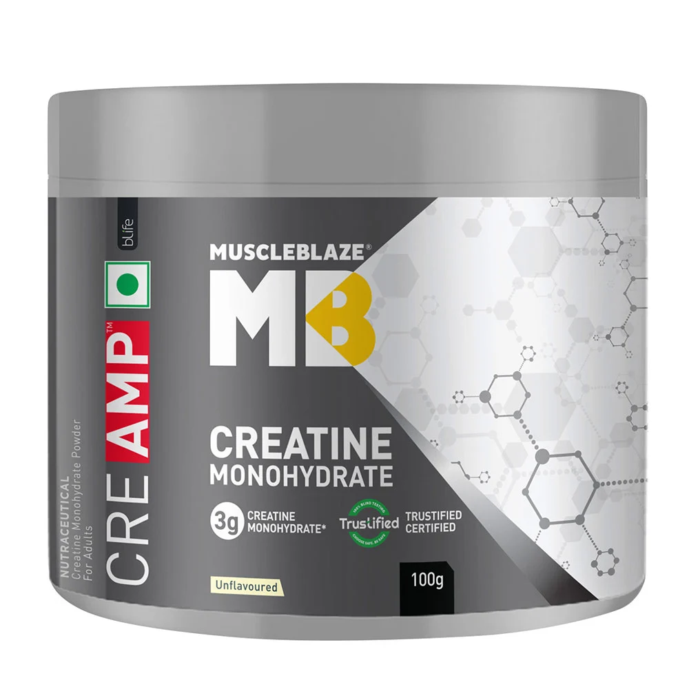 MuscleBlaze Ceratine Monohydrate-CreAMP- Top 5 Creatine Supplements