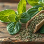 Oregano leaves and dried oregano